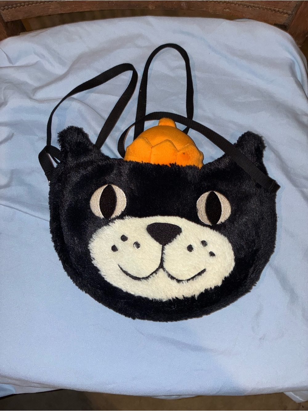 Jellycat Jack Black Cat Plush Crossbody Bag